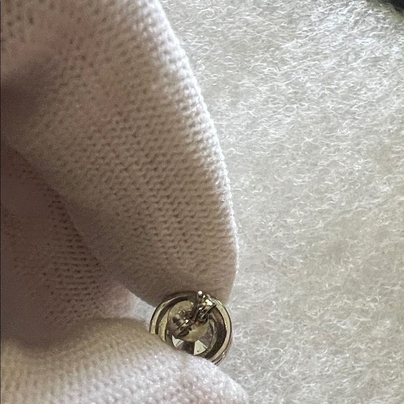 #0609+ Unisex Elegant S 925 Silver CZ Stud Crystal Earrings - Picture 5 of 5